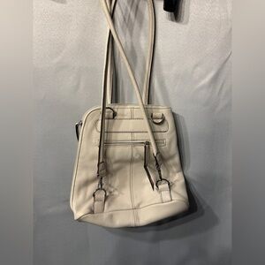 Clarks cream eggshell leather convertible backpack shoulder purse New with tags!